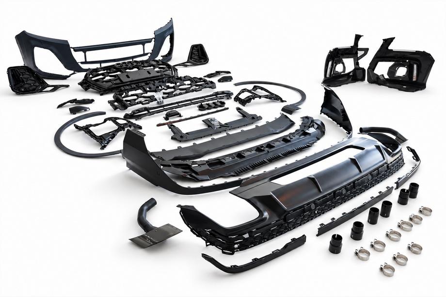 Audi Q7 2015–2026 Kit carrozzeria (restyling) look 2024 (per 2015-2020) Foto 3
