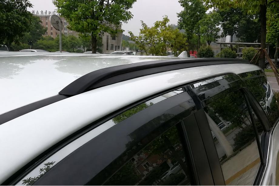 Toyota 4Runner 2009-2024 Barre longitudinali integrate nere OEM (2016-, Alluminio) Foto 2