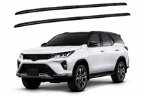 Toyota 4Runner 2009-2024 Barre longitudinali portapacchi nere OEM (2012-2015, Alluminio) foto 1