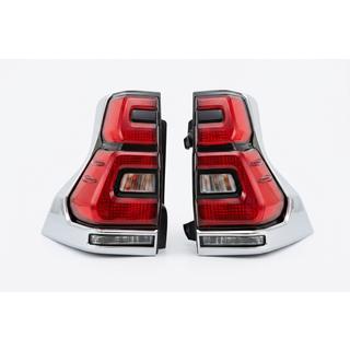 Fanali posteriori LED Chrome V2 (2017-2023, 2 pz) Toyota Land Cruiser Prado 150 2009-2023 foto 2