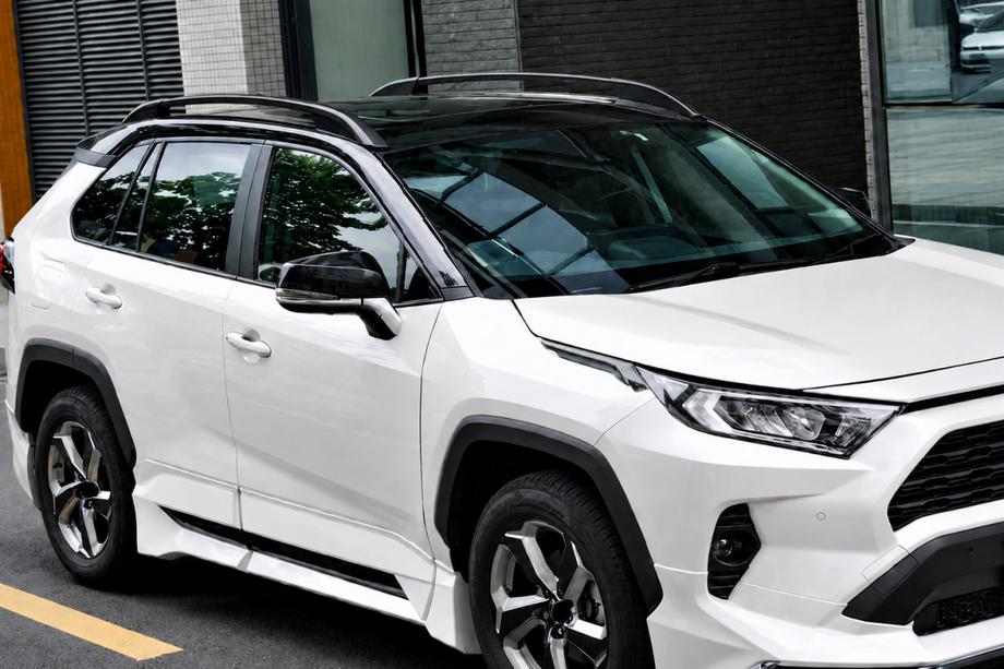 Toyota Corolla Cross 2020- Barre longitudinali tetto OEM nere (alluminio) Foto 3