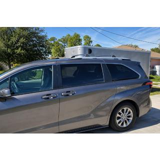 Barre longitudinali tetto OEM integrate, grigie (Alluminio) Toyota Sienna 2020- foto 2