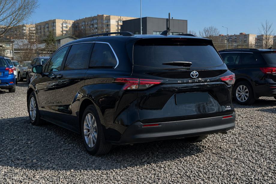 Toyota Sienna 2020- Barre longitudinali al tetto integrate nere OEM (Alluminio) Foto 2