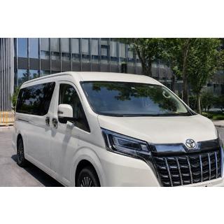 Corrimano tetto integrati grigi OEM (2019-, short, alluminio) Toyota HiAce foto 2