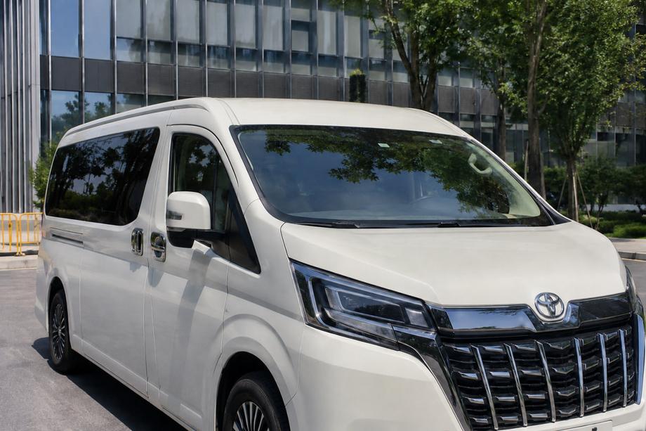 Toyota HiAce Corrimano tetto integrati grigi OEM (2019-, short, alluminio) Foto 2