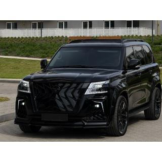Barre longitudinali portatutto nere (Alluminio) Nissan Patrol Y62 2010-2024 foto 2
