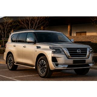 Barre longitudinali portatutto nere (Alluminio) Nissan Armada 2016-2024