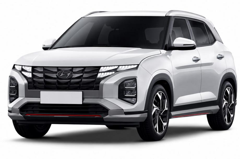 Hyundai Creta 2021– Barre longitudinali al tetto OEM grigie (Alluminio, montaggio con adesivo) Foto 1