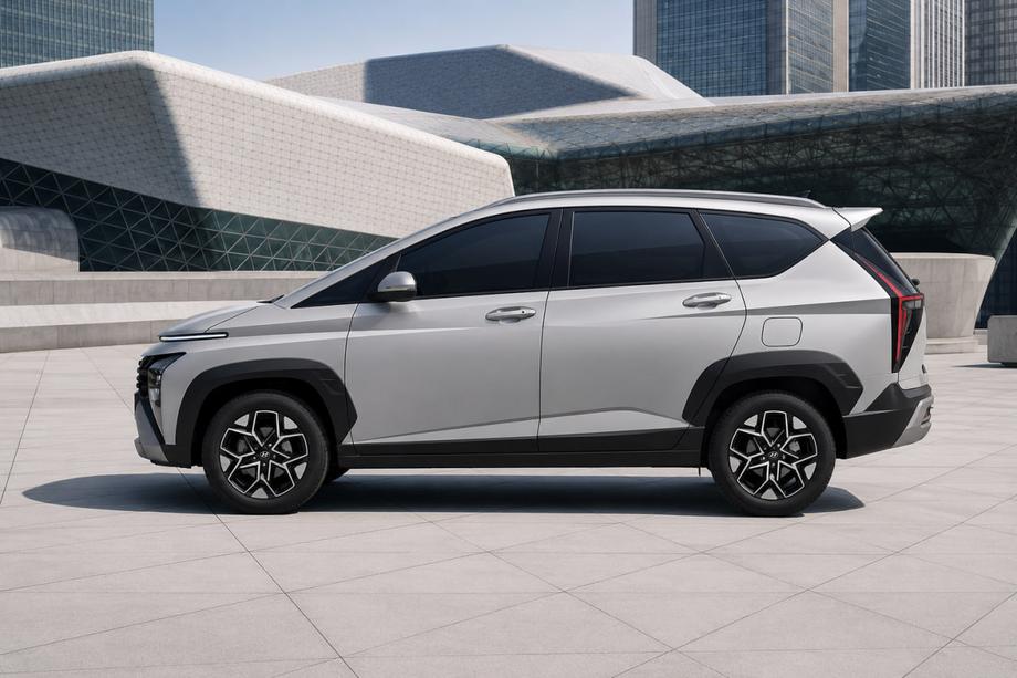 Hyundai Stargazer 2022– Barre longitudinali tetto OEM integrate, grigie (Alluminio) Image