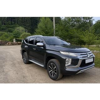 Barre longitudinali tetto integrate grigie OEM (2019-, Alluminio) Mitsubishi Pajero Sport 2015- foto 2
