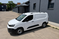 Citroen Berlingo/Multispace 2018- Barre longitudinali al tetto cromate (design turco) Lungo, piedi di fissaggio in metallo foto 2