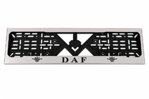 DAF Cornice Targa Cromo (1 pz, Acciaio Inox) foto 1