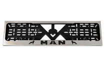 MAN Cornice Targa Cromo (1 pz, Acciaio Inox) foto 1