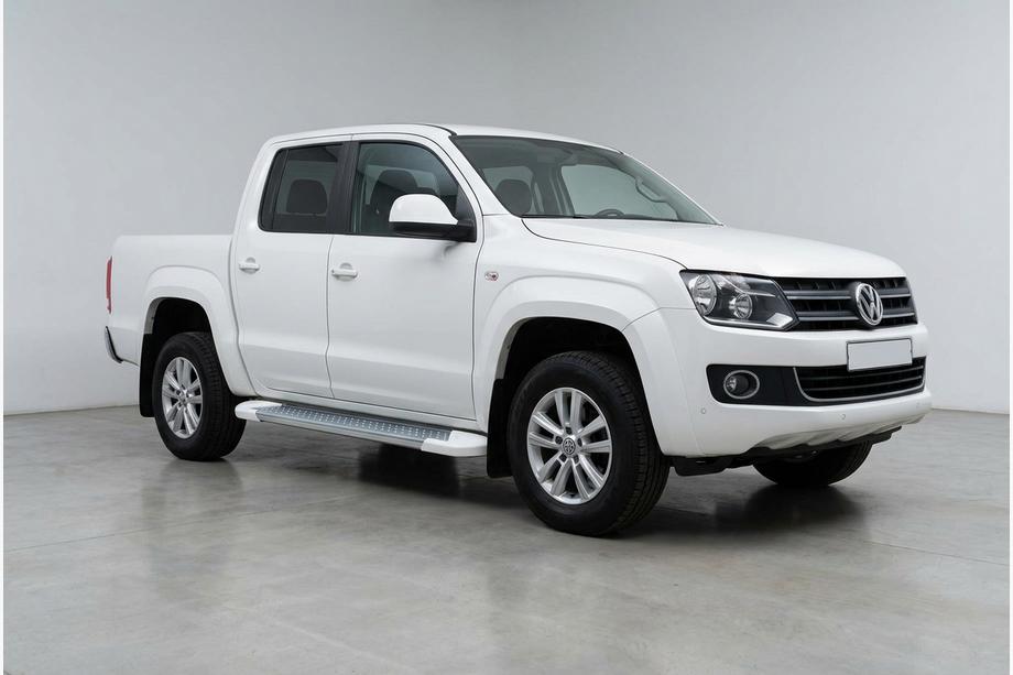 Volkswagen Amarok 2010-2022 Pedane Laterali Allmond White (2 pz, Alluminio) Image