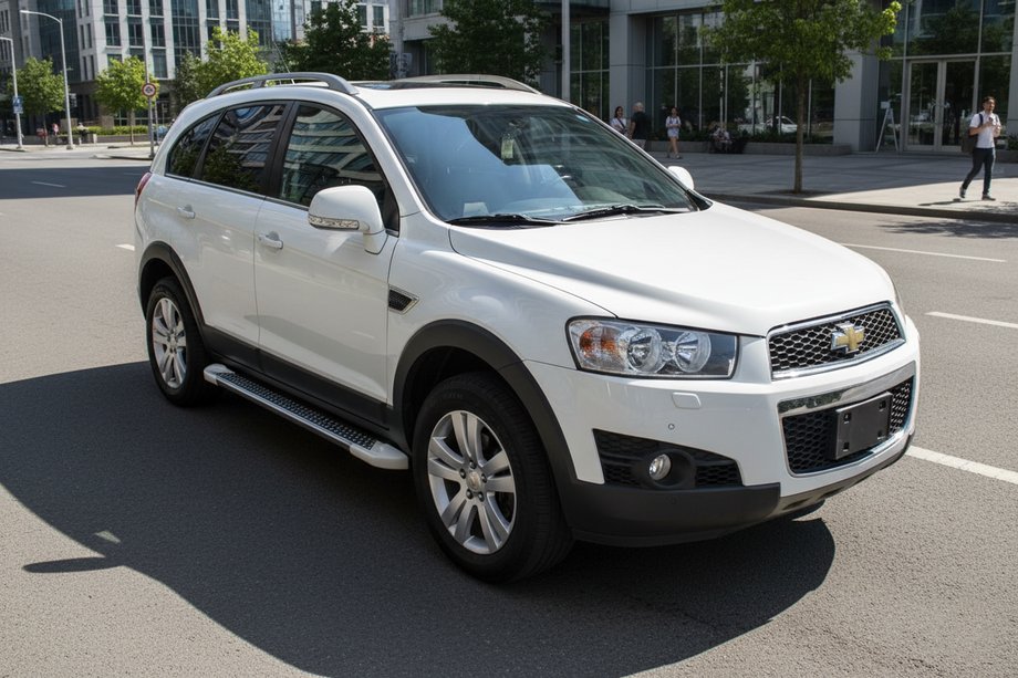 Chevrolet Captiva 2006-2019 Pedane Laterali Allmond White (2 pz, Alluminio) Image