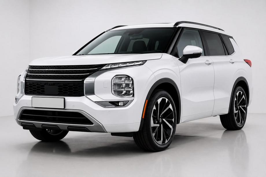 Mitsubishi Outlander 2021- Barre longitudinali al tetto integrate nere OEM (Alluminio) Foto 2