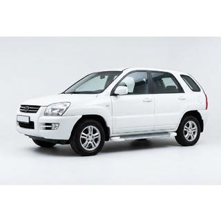 Pedane Laterali Allmond White (2 pz, Alluminio) Kia Sportage 2004-2010 foto 1