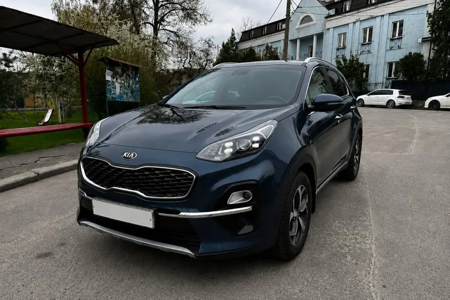 Kia Sportage 2015-2021 Barre longitudinali integrate grigie OEM (plastica ABS, installazione con adesivo) Foto 1