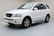 Kia Sorento I BL 2002-2009 Pedane Laterali Allmond White (2 pz, Alluminio) foto 1