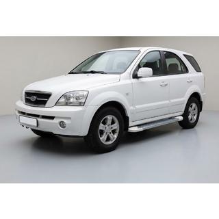 Pedane Laterali Allmond White (2 pz, Alluminio) Kia Sorento I BL 2002-2009 foto 1