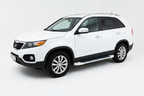 Kia Sorento II XM 2009-2014 Pedane Laterali Allmond White (2 pz, Alluminio) 2010-2013 foto 1
