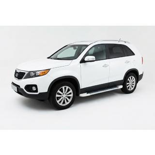 Pedane Laterali Allmond White (2 pz, Alluminio) Kia Sorento II XM 2009-2014 foto 1