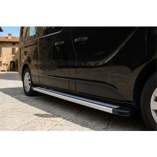 Pedane Laterali Maya V4 (2 pz, Alluminio) Nissan NV300/Primastar 2016-