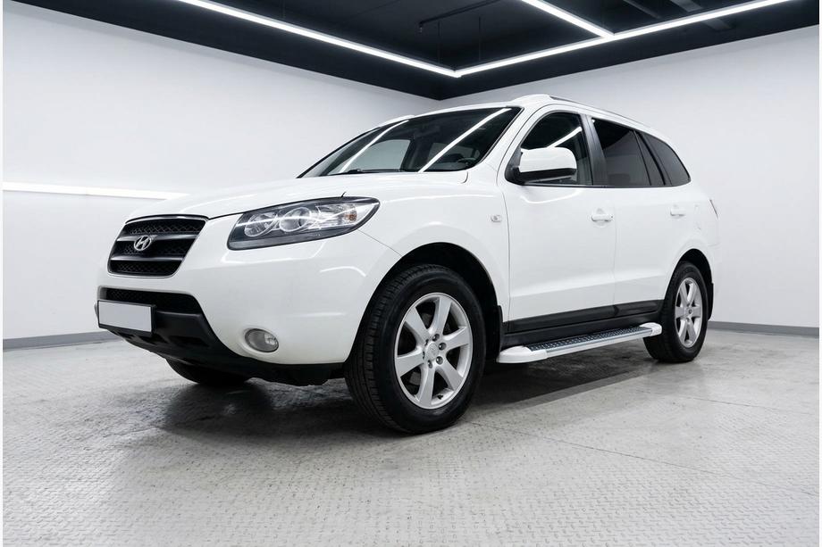 Hyundai Santa Fe 2 2006-2012 Pedane Laterali Allmond White (2 pz, Alluminio) Foto 1