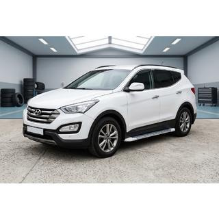 Pedane Laterali Allmond White (2 pz, Alluminio) Hyundai Santa Fe 3 2012-2018 foto 1