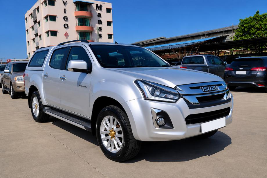 Isuzu D-Max 2011-2019 Rails tetto OEM neri (plastica ABS, montaggio con adesivo) Image