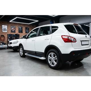 Pedane Laterali Allmond White (2 pz, Alluminio) Nissan Qashqai 2007-2010 foto 1