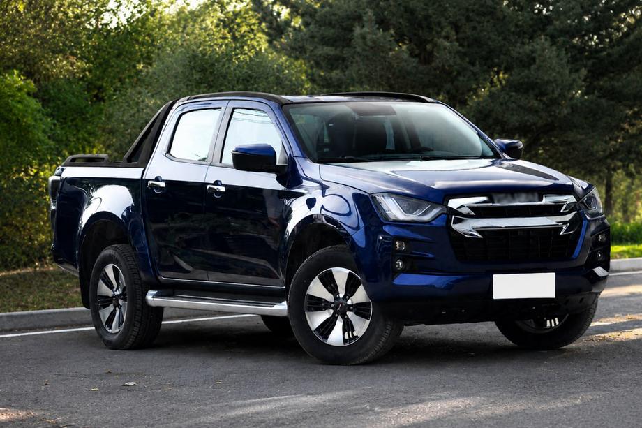 Isuzu D-Max 2011-2019 Barre longitudinali tetto nere OEM (Alluminio) Image
