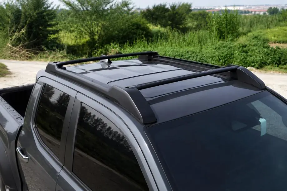 Toyota Tacoma 2023– Longheroni tetto con barre trasversali neri OEM (Alluminio) Image