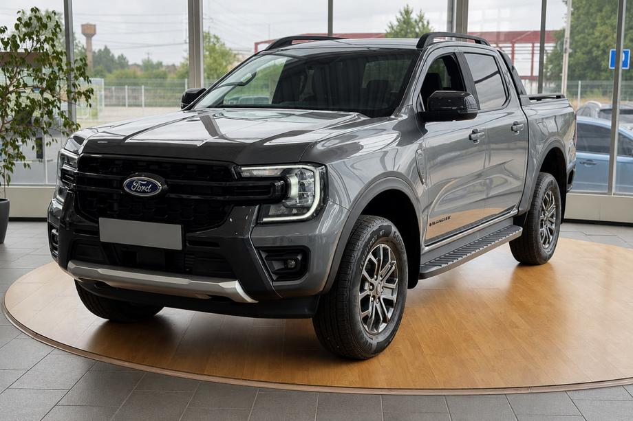 Ford Ranger 2022- Barre longitudinali tetto nere OEM (Alluminio) Image
