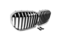 BMW 7 Series G11/G12 2015-2022 Griglie a rene 1 barra (2019-2022, Chrome) foto 5