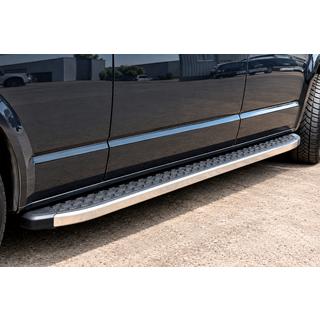 Pedane Laterali BlackLine (2 pz, Alluminio) Volkswagen T5 Transporter 2003-2010 foto 1