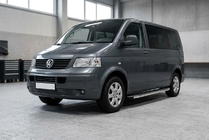 Volkswagen T5 Caravelle 2004-2010 Pedane Laterali BlackLine (2 pz, Alluminio) foto 3