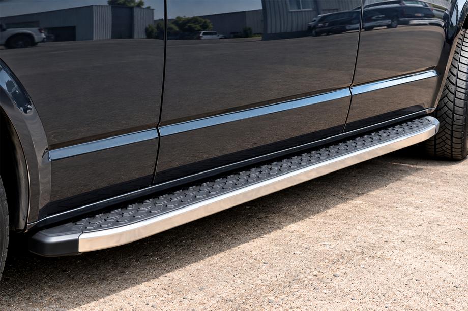 Volkswagen T5 Caravelle 2004-2010 Pedane Laterali BlackLine (2 pz, Alluminio) Image