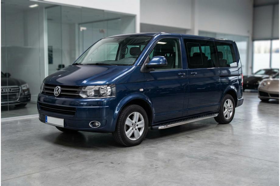 Volkswagen T5 2010-2015 Pedane Laterali BlackLine (2 pz, Alluminio) Passo Lungo Foto 2