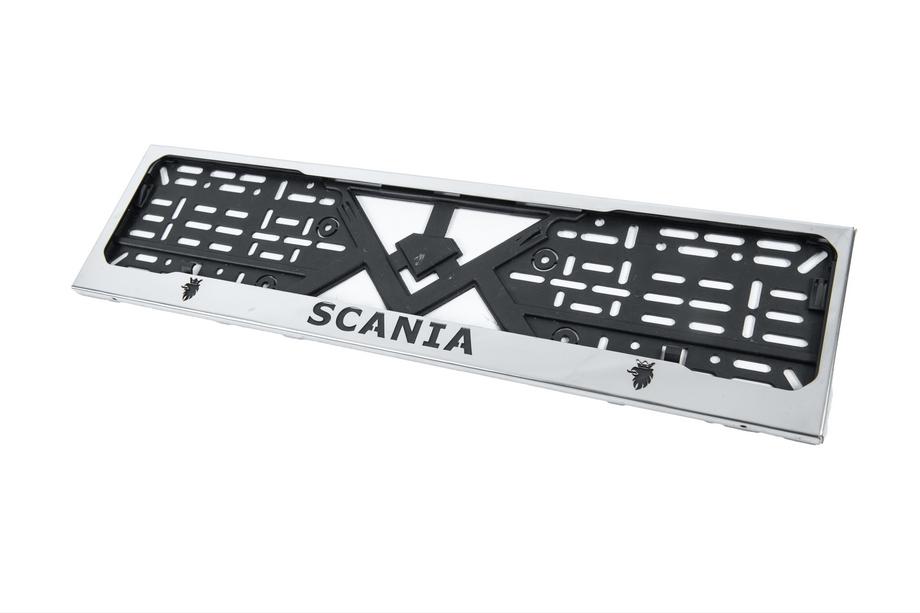 Scania Cornice Targa Cromo (1 pz, Acciaio Inox) Foto 2