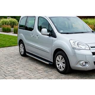 Pedane Laterali BlackLine (2 pz, Alluminio) Peugeot Partner Tepee 2008-2018 foto 1