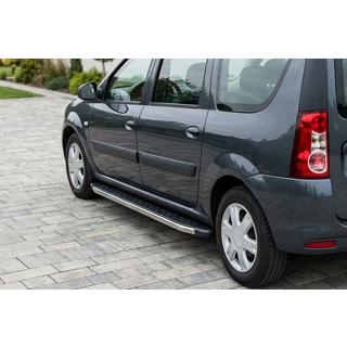 Pedane Laterali BlackLine (2 pz, Alluminio) Dacia Logan MCV 2004-2014 foto 1