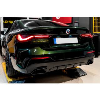 Diffusore paraurti posteriore con terminali di scarico (per G22/G23 M-Sport) foto 1