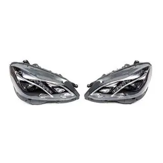 Fari anteriori (2 pz, restyling, senza centraline, per auto con ottiche alogene di serie) Mercedes E-class W212 2009-2016 foto 2