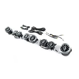Cornici bocchette aria LED (2014-2017, 7 colori) Mercedes S-class W222 2013-2022 foto 4