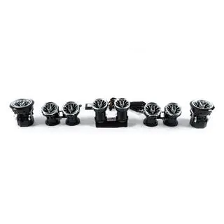 Deflettori bocchette aria LED (64 colori) Mercedes E-class W213 2016-2023 foto 3