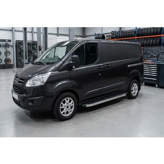 Pedane Laterali BlackLine (2 pz, Alluminio) Ford Custom 2013-2022 foto 1