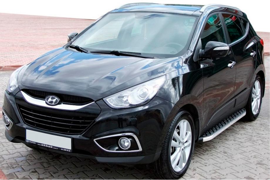 Hyundai IX-35 2010-2015 Pedane Laterali BlackLine (2 pz, Alluminio) Image