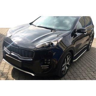 Pedane Laterali BlackLine (2 pz, Alluminio) Kia Sportage 2010-2015 foto 1