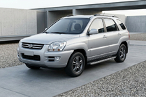 Kia Sportage 2004-2010 Pedane Laterali BlackLine (2 pz, Alluminio) foto 1